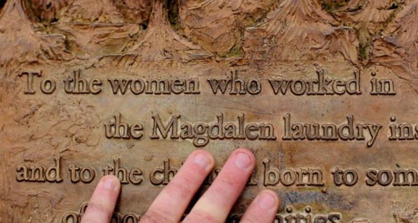 The  plaque dedicated to Magdalane Laundry survivors in St Stephens Green, Dublin. Photograph: PA 