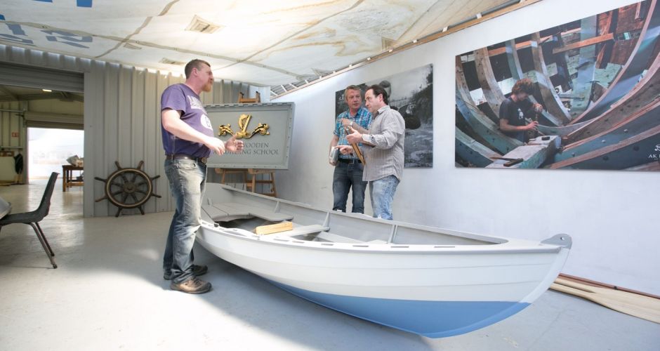 ... boat at the AK ILEN Wooden Boat Building School in Limerick.Photograph