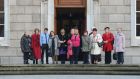Survivors of Magdalene Laundries on theit way into the Dáil this day last year to sit in the public gallery for the debate on the McAleese Magdalene report and an apology from Enda Kenny on behalf of the State. Photograph: Alan Betson/The Irish Times. 
