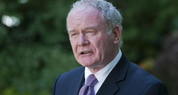 ‘There is a ring of truth to what Peter Robinson said at the weekend about Sinn Féin. He said Martin McGuinness (above) had agreed on welfare “reform” in Northern Ireland, which means devastating the lives of vulnerable people by cuts in social supports, but that had been vetoed by Sinn Fein in Dublin.’ Photograph: Will Oliver/PA Wire 