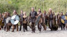 On TV: the series Vikings, which got the men’s hair about right. Photograph: History