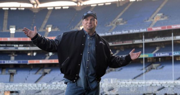 A file image of Garth Brooks in Croke Park in January when he announced the first of his concerts at the stadium in July this year.  Photograph: Irish Times 