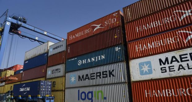 The value of Irish exports increased by €1 billion in May, preliminary figures from the Central Statistics Office show. Photo: Bloomberg