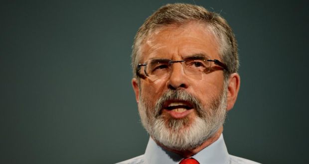 The Sinn Féin president Gerry Adams has warned the power sharing Stormont administration is facing its most “serious threat” in recent years. Photograph: Alan Betson /The Irish Times