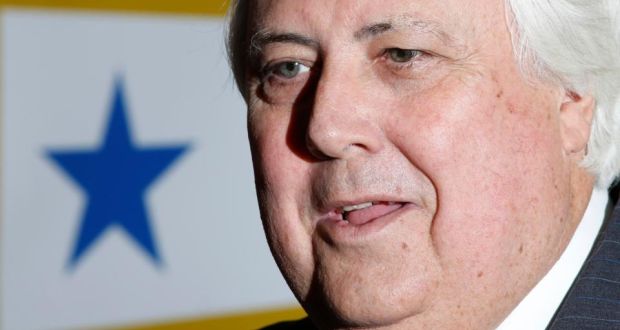 Billionaire Clive Palmer accused the “communist Chinese government” of trying to steal Australia’s natural resources. Photograph: Olivia Harris/Reuters