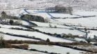 Snow is seen on Cooley Mountains in Co Louth. Photograph: Niall Carson/PA 