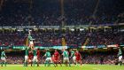 Ireland’s lineout misfired badly at the Millennium Stadium. Photograph: Cathal Noonan/Inpho