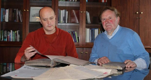 Dr Vincent O'Connell (left) of University of Limerick's history department, and Tom Wall, author of The Last Boy in Glin Industrial School.
