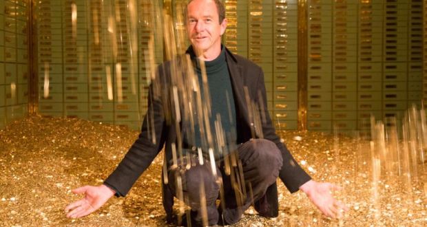 Enno Schmidt, of the Swiss Basic Income campaign, who had eight million coins dumped at the Swiss parliament to launch a referendum bid
