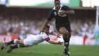 Jonah Lomu: Played 63 tests for New Zealand. Photograph: Getty Images