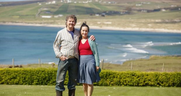 Colm and Gabielle Henry live at Glengad, Co Mayo. Their home overlooks Sruwaddacon Bay and  the pipeline’s landfall. Photograph: Keith Heneghan