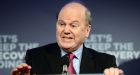  Minister for Finance Michael Noonan: the new Government has signed up to a big spending package and it will to fall to him  to ensure there is no swerve off course. Photograph: Dara Mac Donaill / The Irish Times