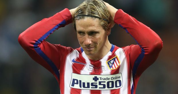 After losing the Champions League final to Real Madrid at the weekend, Fernando Torres was also excluded from the Spain squad for Euro 2016. Photo: Getty Images