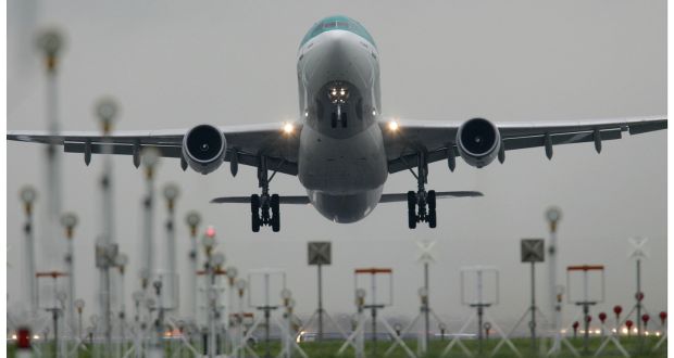 An overhaul of the main runway at Dublin Airport will see hundreds of night-time flights diverted over south Dublin every week for more than a year from September. File photograph: Alan Betson/The Irish Times