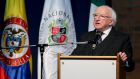 President Michael D Higgins. His election to a second term or replacement by a rival will exert influence on when the next general election will be held. Photograph: Leonardo Munoz/EPA