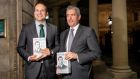 Taoiseach Leo Varadkar and RTÉ broadcaster David McCullagh at the National Library for the launch of ‘De Valera: Volume I: Rise (1882–1932)’. Photograph: Brenda Fitzsimons