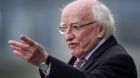 President Michael D Higgins: “Michael D is regarded as unbeatable if he goes again,’’ said one long-time Leinster House observer.  Photograph: Getty Images