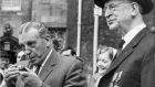 Seán Lemass and the president Eamon de Valera in 1969. When he became taoiseach, Lemass immediately hit the ground running having the effect, as de Valera’s described it, of sending “a breath of fresh air throughout the country” Photograph: Paddy Whelan/The Irish Times