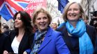 Independent MPs and former Tory party members, Heidi Allen (left), Anna Soubry (centre) and Sarah Wollaston. Photograph: Simon Dawson/Reuters