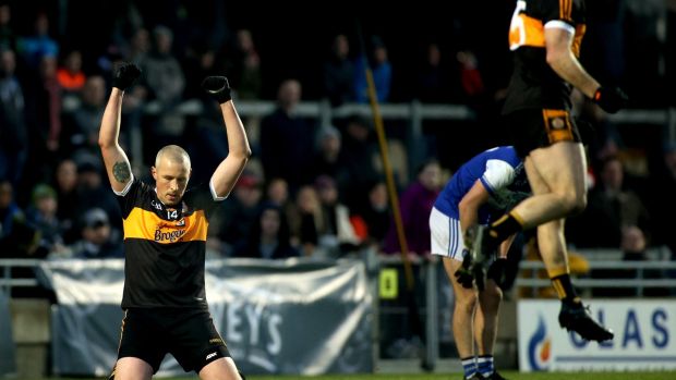 basketball Kieran Donaghy celebrates Austin Stacks’ win over Kerins O’Rahilly’s in the Kerry DFC Final at Austin Stack Park in Tralee at the start of December. Photograph: James Crombie/Inpho