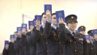  Graduation ceremony at the Garda College in Templemore: Foreign nationals make up about 13 per cent of the population. Their representation in the Garda is far lower. Photograph: Brenda Fitzsimons 