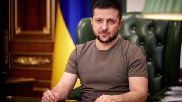 For Ukrainian president Volodymyr Zelenskiy, a ceasefire and a commitment to the early withdrawal of Russian forces is a natural and necessary precondition in the negotiations. Photograph: AFP/Getty