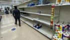 Empty supermarket shelves, London. he Russian invasion of Ukraine is not expected to result in food shortages in Ireland in the coming months. Photograph: Frank Augstein/AP Photo