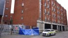 Thomas Boyd’s remains were found in a tent at Loftus Lane between Bolton Street and Parnell Street in the north inner city at around 3am. Photograph: Dara Mac Donaill 