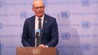  Minister for Defence Simon Coveney: ‘Some member states have proposed that assets frozen in the context of the situation in Ukraine could be seized, and used for purposes including the rebuilding of Ukraine.’ Photograph: Michael M Santiago