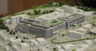 A model of the new National Maternity Hospital on the St Vincent’s campus. Photograph: Gareth Chaney/Collins