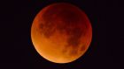 A full lunar eclipse (blood moon) as seen in  western Europe on September 28th, 2015. Photograph: iStockPhoto