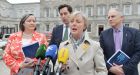 New chief whip Regina Doherty speaking at the launch of Fine Gael&rsquo;s Oireachtas Reform Programme at the D&aacute;il last March, with party members Marcella Corcoran Kennedy, Eoghan Murphy  and David Stanton. Photograph: Alan Betson/The Irish Times