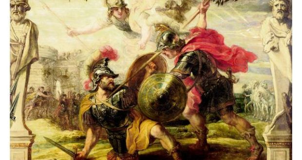 Achilles defeating Hector: detail from Peter Paul Rubens's painting from the Musée des Beaux-Arts in Pau, France. Photograph: Bridgeman/Getty