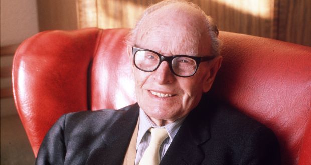 Sean O'Faolain photographed on his 90th Birthday in February 1990.Photograph: Peter Thursfield