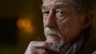 Unfazed: John Hurt says he’s not concerned by the mention of the great Krapps who have preceded him, such as Patrick Magee, Harold Pinter and Michael Gambon. Photograph: Cyril Byrne