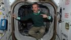 Astronaut Chris Hadfield celebrated St Patrick's Day from the International Space Station 