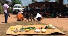 Near Mumbwa, in Zambia,  a  cookery class and goat-milking demonstration form  part of Concern’s RAIN project 