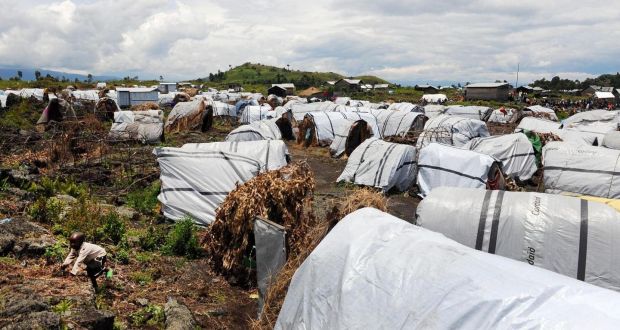The Nzolo refugee camp in Democratic Republic of Congo. Photograph: Iggy Roberts/Crown Copyright via Getty Images