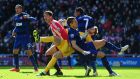 Alex Ferguson believes goalkeeper David De Gea will be 'even better' next season. Photograph: Stu Forster/Getty Images