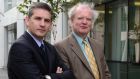 Professor John McHale (left)  and Donal Donovan of the Irish Fiscal Advisory Council, which has recommended the Government continue with spending cuts and tax increases for the next two years. Photograph: Brenda Fitzsimons/The Irish Times
