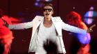 Canadian singer Justin Bieber performs on stage at Telenor Arena in Oslo earlier this week. Photograph: Reuters 