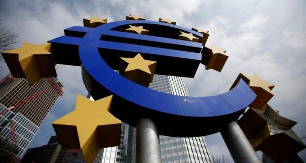 Economic activity in the euro zone contracted again last month, prompting speculation that an interest rate cut may be on the cards at next week’s European Central Bank governing council meeting. Photograph: Reuters
