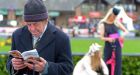 Paddy Hackett from Naas, studying the form, on the second day of the Punchestown Racing Festival.  Photograph: Eric Luke/The Irish Times 