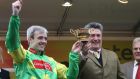  Ruby Walsh and Paul Nicholls celebrate Kauto Star’s victory in the  Cheltenham Gold Cup in 2009. Photograph: David Davies/PA