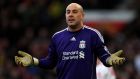 Pepe Reina says he is happy to stay at Liverpool, ‘in principle’.  Photograph: Alex Livesey/Getty Images
