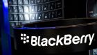 BlackBerry, the Canadian smart phone maker,  fell 25 per cent to $10.82 after reporting a quarterly loss and lower-than-projected sales. Photograph: Daniel Acker/Bloomberg via Getty Images