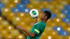 Brazil’s  Neymar during a training session in Rio de Janeiro yesterday. Photograph: Sergio Moraes/Reuters