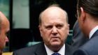 Speaking on RTÉ 1 Television’s The Week in Politics, Minister for Finance Michael Noonan  said today he did not want to prejudge any criminal cases that might be ongoing in relation to the collapse of Anglo Irish Bank. Photograph: Francois Lenoir/Reutersr
