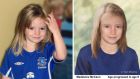 Composite photos showing four year old Madeleine McCann with age progression image of the missing child. Photograph: Teri Blythe/Metropolitan Police/PA Wire
