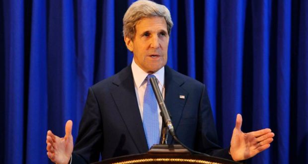 US secretary of state John Kerry announced an agreement has been reached on the resumption of peace talks between the Israelis and the Palestinians. Photograph: Mandel Ngan/Reuters
